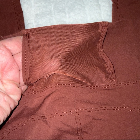 Athleta Trekkie Hybrid Crop Tight in Rust - Picture 8 of 8
